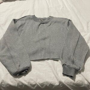 Amazon Gray Crop Sweatshirt